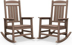 SERWALL Outdoor Rocking Chair Set of 2, Patio Rocking Chair, Porch Rocker by SERWALL
