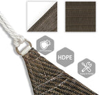 Patio Paradise 18' x 18' x 17'10" Sun Shade Sail Triangle Canopy, Permeable - Image 3