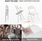 VINGLI 10 Pack Folding Chairs - Image 6