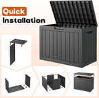 Outdoor Deck Storage Box, Resin Deck Boxes Indoor and outdoor, Waterproof - Image 6