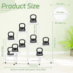 iDavosic.ly Plant Stand Indoor Outdoor, 9 Tier Metal Corner Shelf, Folding - Image 2