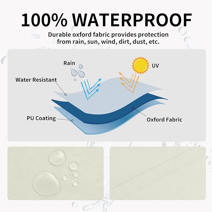Easy-Going 100% Waterproof Outdoor Curtains 54x108 inch, Gazebo and Pergola 2 - Image 2