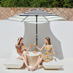 JEAREY 7.5 ft Outdoor Patio Umbrella, Table Umbrella, Tilt & Crank lift - Image 2