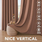 H.VERSAILTEX Bedroom Curtains Blackout Linen Blackout Curtains 84 Inches Long - Image 7