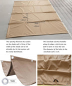 Retractable Wave Sun Shade Sail 10' x 16' Waterproof Pergola Shade Cloth Cover - Image 4