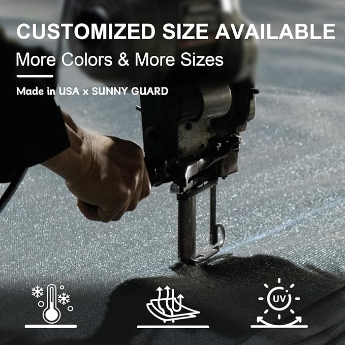 SUNNY GUARD Custom Size 12'x15'x19.2' Sand Sun Shade Sail Right Triangle UV - Image 8