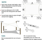 Shade&Beyond Custom Sun Shade Sail 6'x16'RectangleSun Sail Shades Patio UV - Image 5