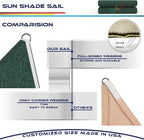 Windscreen4less 14' x 14' x 14' Sun Shade Sail Triangle Outdoor Canopy Cover UV - Image 8