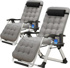MOPHOTO Zero Gravity Chair, Outdoor Padded Lounge Chair by MOPHOTO
