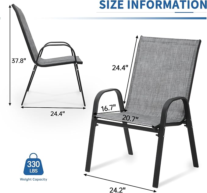 Patio Chairs Set of 8 - Image 2