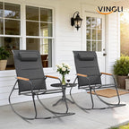 VINGLI Outdoor Rocking Chair, Textilene Mesh Patio Rocker, Outdoor Rocker - Image 7