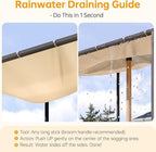 10x10 Lean to Pergola Outdoor Gazebo - Image 3