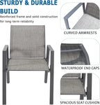 Outdoor Patio Chairs Set of 2, Lightweight Patio Set - Image 5