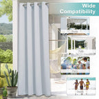NICETOWN Bedroom Curtain Waterproof, Rustproof Grommet Triple Weave Textured - Image 6