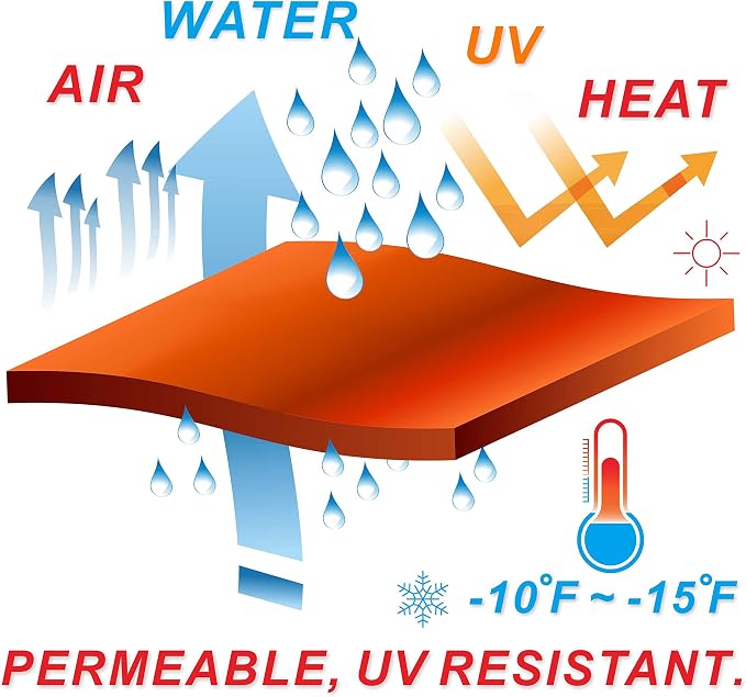 ColourTree CTAPT32 Custom Size Order to Make 5' x 8' x 9.4' Beige Right - Image 8