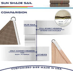 Windscreen4less 16' x 16' x 16' Sun Shade Sail Triangle Outdoor Canopy Cover UV - Image 8