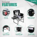 SUNNYFEEL Camping Directors Chair, Heavy Duty, Oversized Portable Folding Chair - Image 7