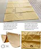 Retractable Sun Shade Sail 5' x 30' Waterproof Wave Pergola Shade Cover - Image 4