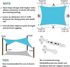 Shade&Beyond 6'x16' Sun Shade Sail Canopy Rectangle, UV Block Breathable Curved - Image 5