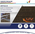 Windscreen4less 4' x 37' Retractable Sun Shade Canopy Cover Sliding Wave Shade - Image 3