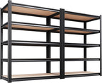 71.2''H Storage Shelves, 2500lbs Garage Shelving, Adjustable Heavy Duty by KORVENA