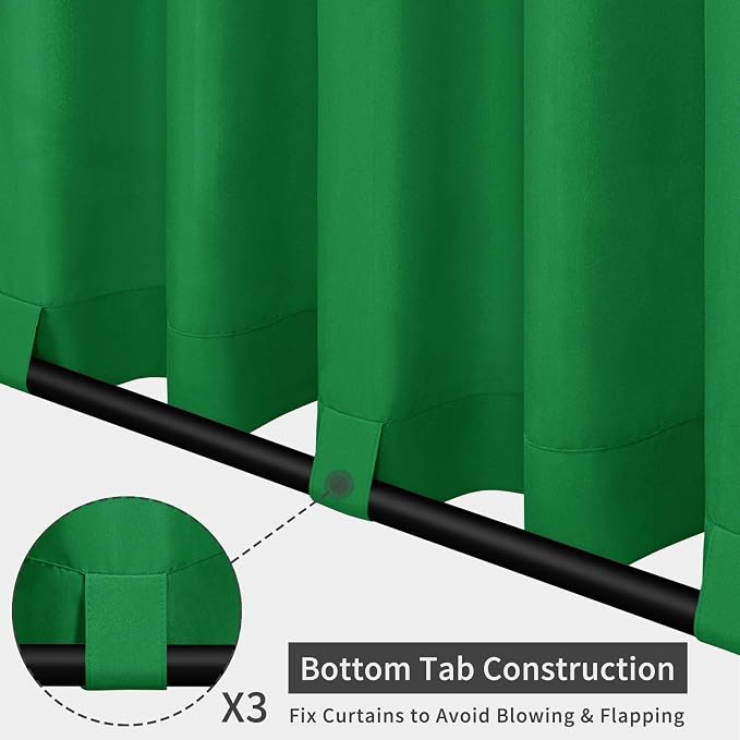 Easy-Going Outdoor Patio Curtains 2 Panels, 54x108 inch, Porch and Pergola - Image 3