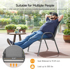 Patio Chairs Set of 6, Stackable Outdoor Dining Chairs | All Weather Dining Set - Image 5