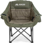 Oversized Camping Chair, Padded Camping Chairs Support 450LBS by Huskfirm