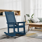 GREENVINES Oversized Outdoor Rocking Chairs Set of 2, HDPE Rocker - Image 2