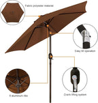 7.5 ft Patio Umbrella, Yard Umbrella, Outdoor Market Umbrella - Image 2