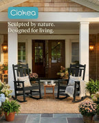 Oversized Outdoor Rocking Chairs Set of 4, 380lbs Heavy-Duty Large Patio Rocker - Image 5