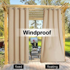 NICETOWN 2 Panels Weighted Blackout Curtains - Image 8