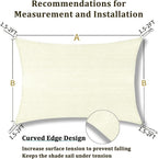 Shade&Beyond 15'x16' Sun Shade Sail Canopy Rectangle, UV Block Breathable - Image 5