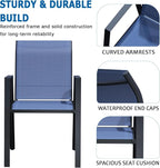Outdoor Patio Chairs Set of 2, Lightweight Patio Set - Image 5
