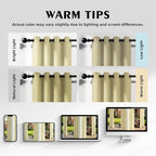 Set of 4 Outdoor Curtains for Patio Waterproof, Breathable Grommet Panels for - Image 5