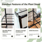 GENTINGBRO Metal Plant Stand Outdoor 62.2" Tall Plant Shelf - Image 2