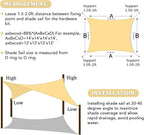 Shade&Beyond 5'x10' Sun Shade Sail Canopy Rectangle, UV Block Breathable Curved - Image 6