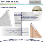 Windscreen4less 27' x 27' x 27' Sun Shade Sail Triangle Outdoor Canopy Cover UV - Image 8