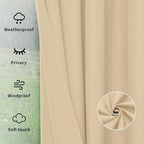 Easy-Going Outdoor Curtains for Patio 1 Panel, 54x120 inch, Weatherproof - Image 6