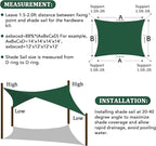 Shade&Beyond 6'x8' Sun Shade Sail Canopy Rectangle, UV Block Breathable Curved - Image 6