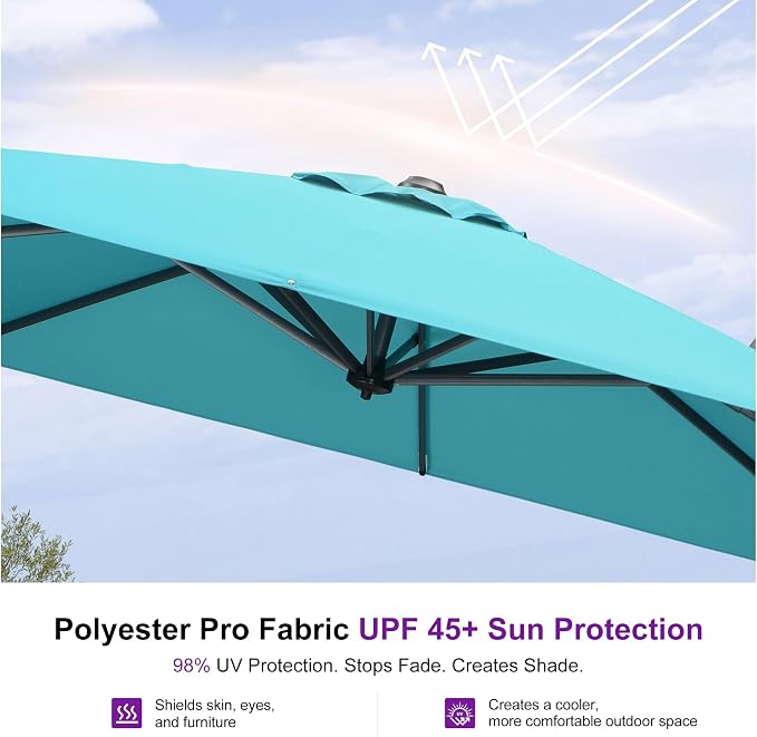 PURPLE LEAF Outdoor Umbrella - Image 6