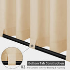 Easy-Going Outdoor Patio Curtains 2 Panels, 54x84 inch, Porch and Pergola - Image 3