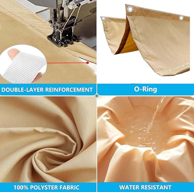 Retractable Waterproof Wave Awning Cover 12' x 20' - Image 3