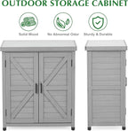 Outdoor Storage Cabinet & Potting Bench Table - Image 6