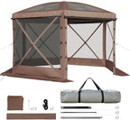 Aoxun 12x12ft Pop Up Canopy Tent, Screen Tent - Image 6