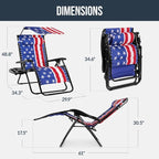 Best Choice Products Oversized Padded Zero Gravity Chair w/Canopy Headrest Cup - Image 2
