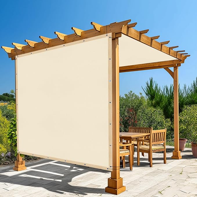 Amagenix 90% Pergola Shade Cover 5' X 11' Sun Shade Cloth by Amagenix