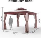 Outdoor Gazebo for Patio, 10×10 Canopy Tent - Image 6
