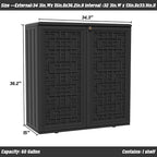 Mrosaa Outdoor Storage Cabinet Waterproof - Image 5
