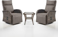 Dual-Adjust Swivel Outdoor Recliner Chair Set of 3 by Belord